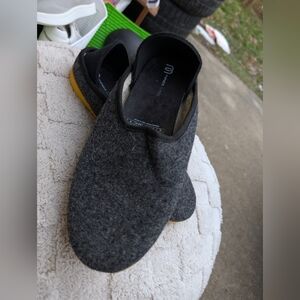 Mahabis classic slipper gray wool Women's Size 9/10